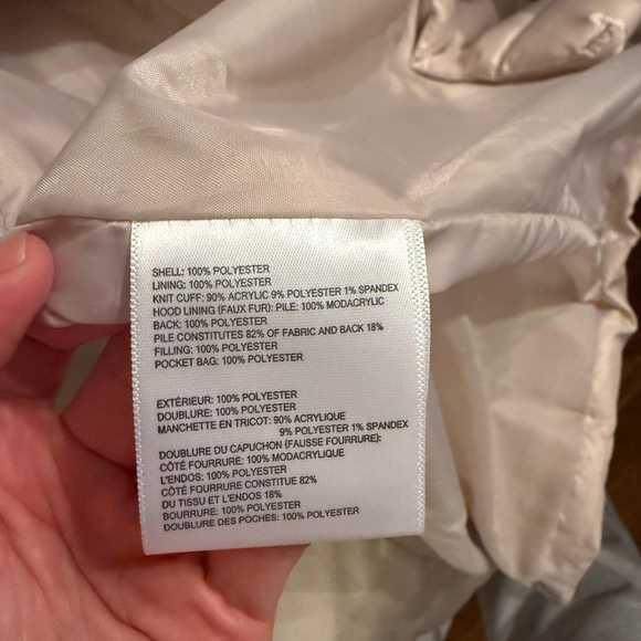 Laundry by Design Off-White Puffer Jacket with Faux Fur - Picture 6 of 11